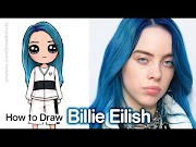 Inspiration How to Draw Billie Eilish, Video easy cartoon sketches viral!