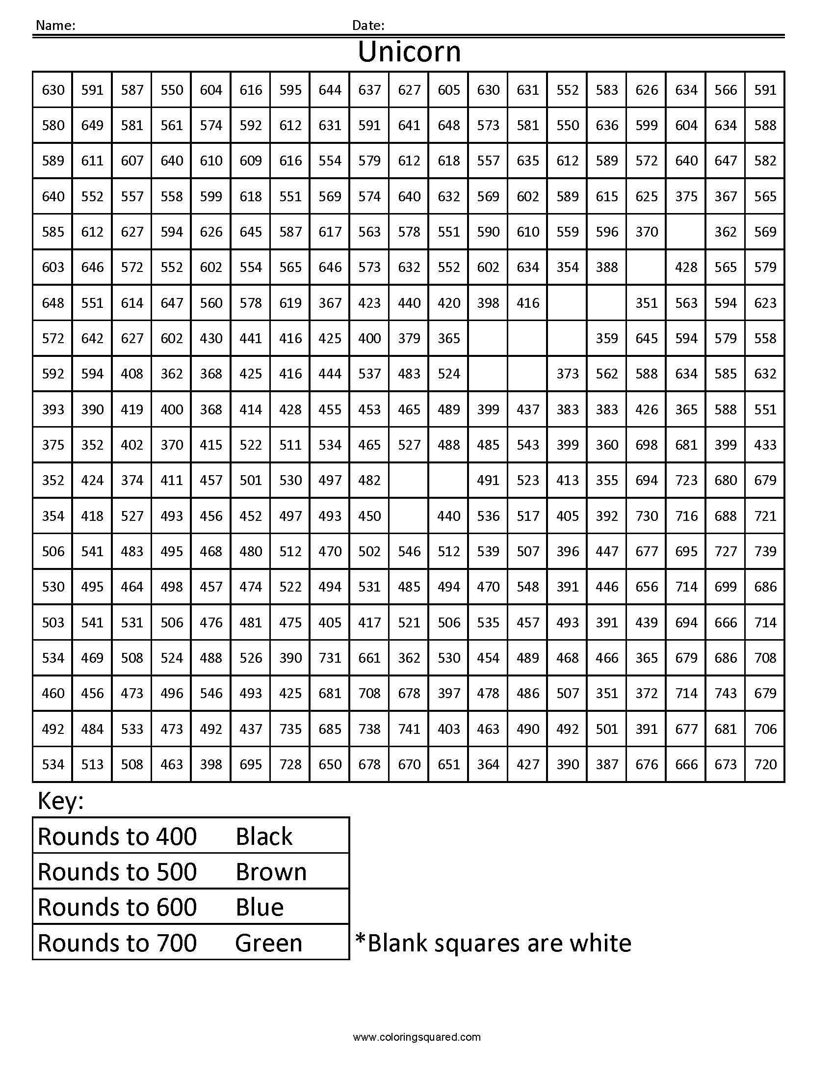 Rounding - Coloring Squared