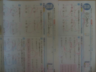 小学三年生国語テスト１００点 向田塾