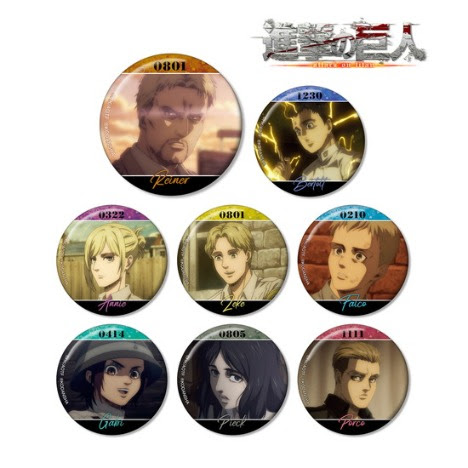 進撃の巨人 トレーディング マーレの戦士 缶バッジ 8個入り1box ホビーの総合通販サイトならホビーストック