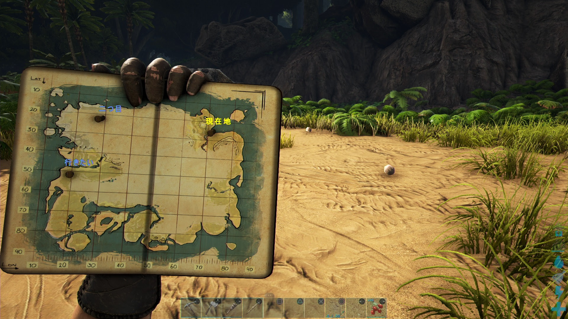 Ark マップマーカーの付け方 ゲームの玉子様