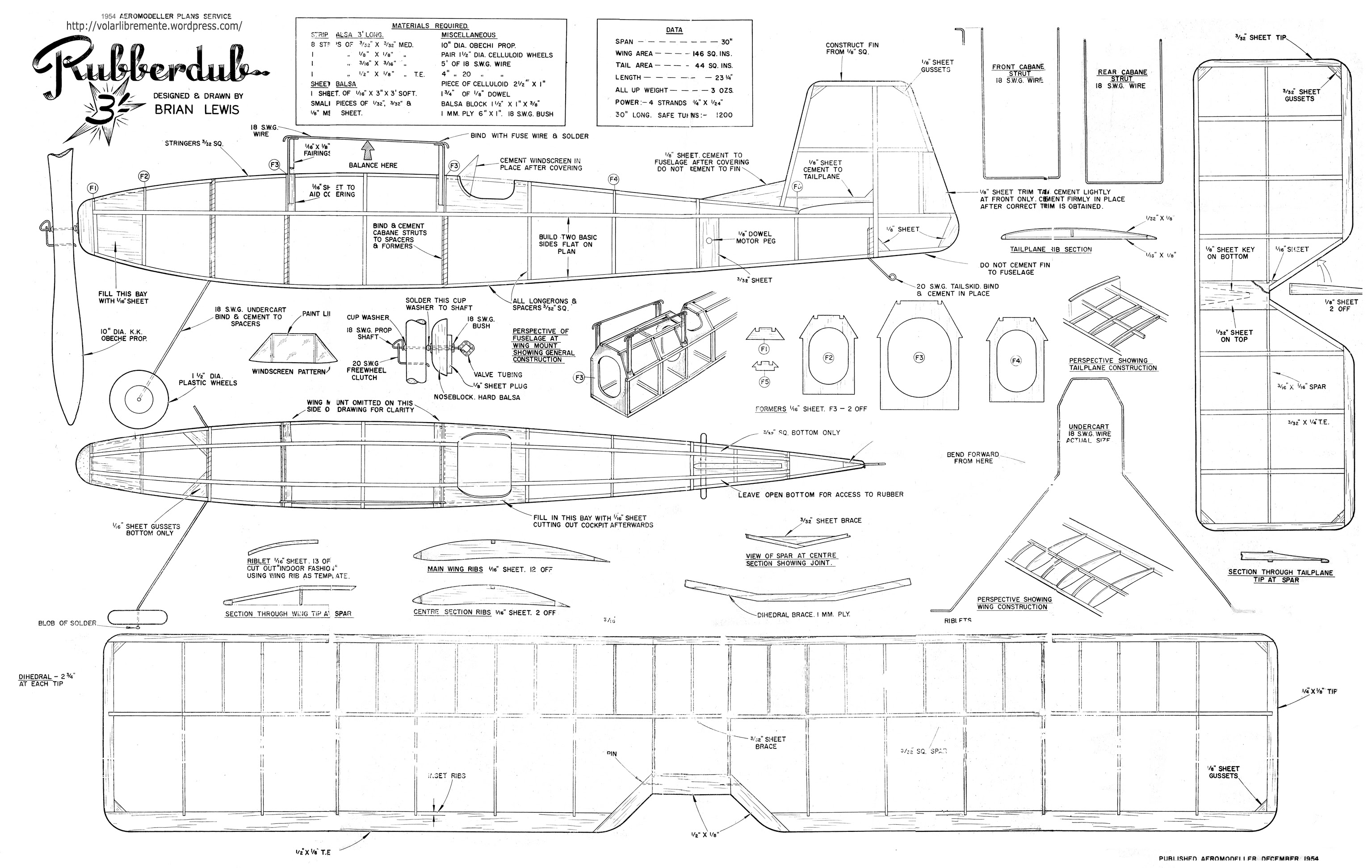 Balsa Wood Airplane Plans Free