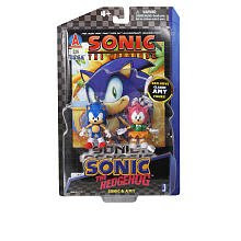 Sonic 20th Anniversary 35 Inch Action Figure with Comic Book 2Pack Sonic Amy