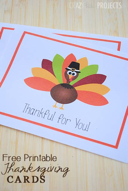 Express how grateful you are for the year with our free thanksgiving card templates you can personalize for your loved ones. free printable thanksgiving thank you cards from crazy little projects