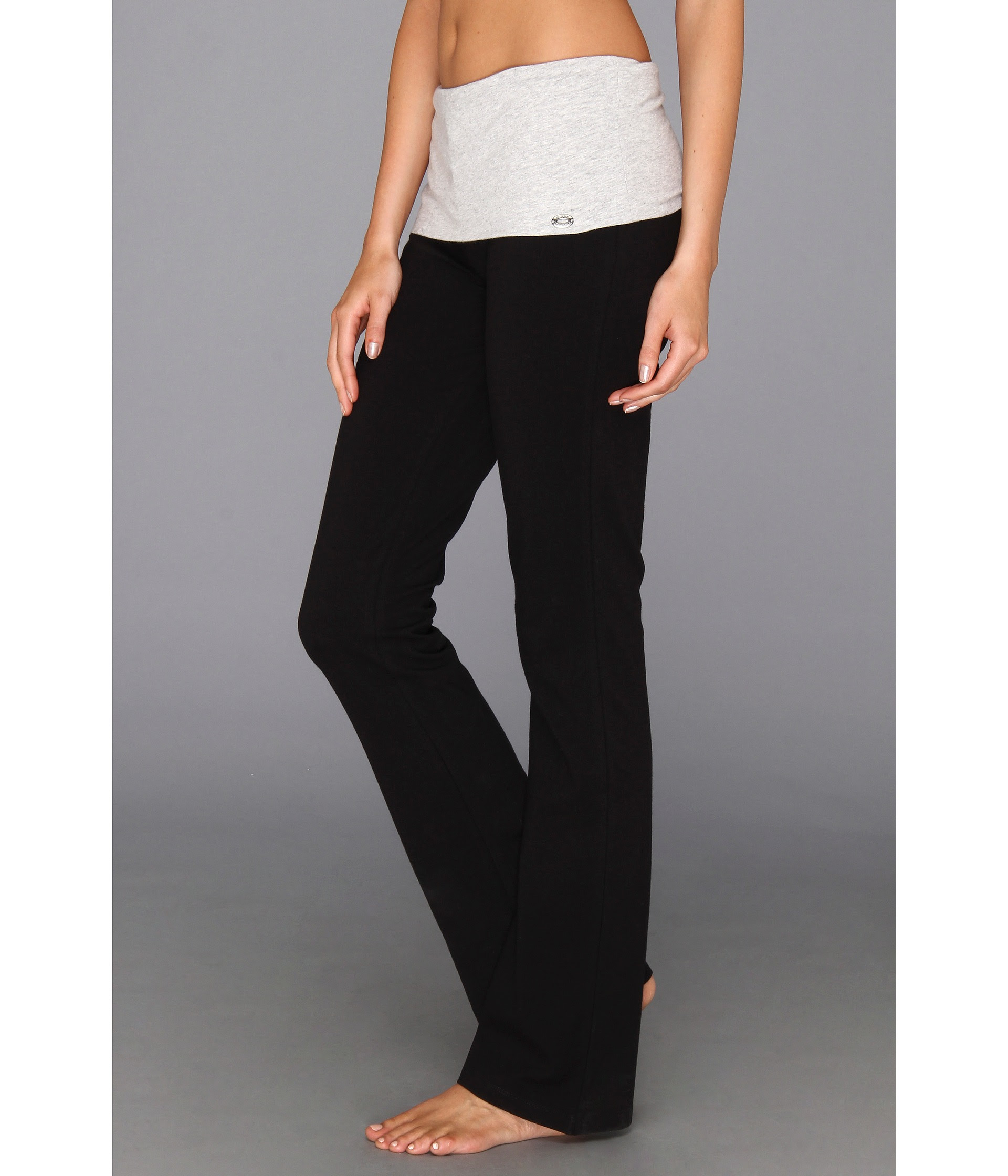 ... Work It Out Fold Over Yoga Pant Pitch Black | Shipped Free at Zappos