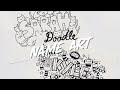 上 doodle art name plate design drawing 110460