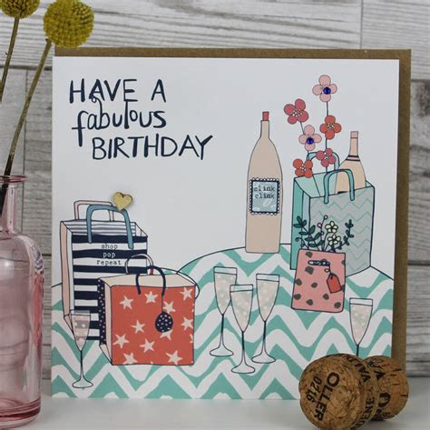  pack of four female birthday cards by molly mae notonthehighstreetcom