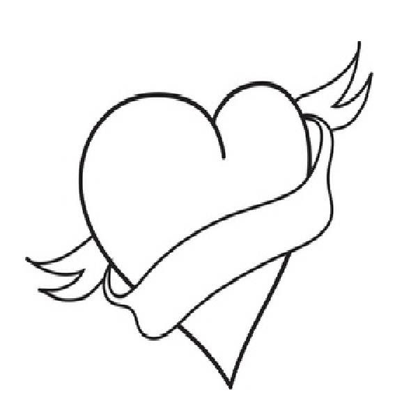 Download Broken Heart Coloring Pages - Cliparts.co