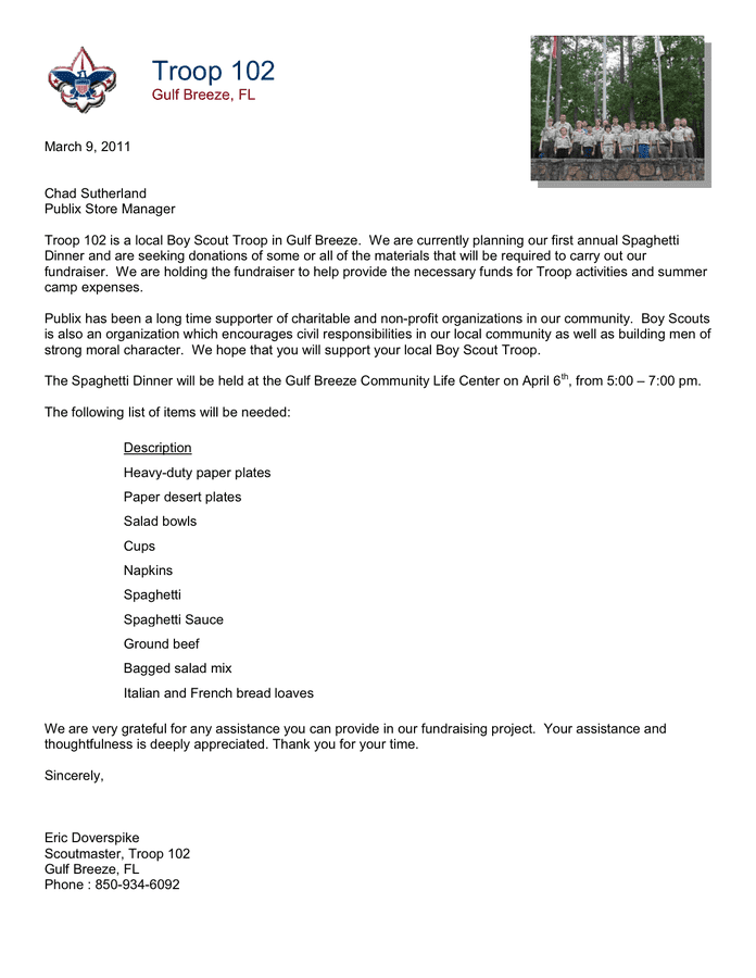 Donation Request Letter In Word And Pdf Formats