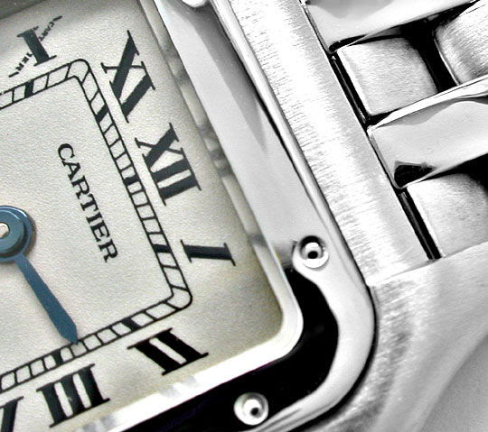 Originalfoto CARTIER PANTHERE DAMEN-UHR EDELSTAHL 2.210€ NEUZUSTAND!