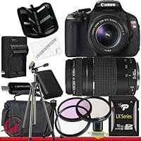 Canon EOS Rebel T3i 18 MP CMOS Digital SLR Camera w/ 18-55mm IS II & Canon EF 75-300mm f/4-5.6 III Telephoto Zoom Lens Package 5