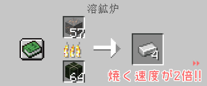 マイクラ 溶鉱炉の作り方とかまどとの違い 高速で鉱石を焼き上げるブロック マイクラモール