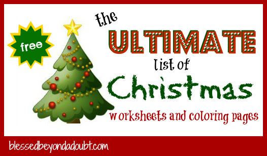 The Ultimate List of Christmas Worksheets and Christmas ...