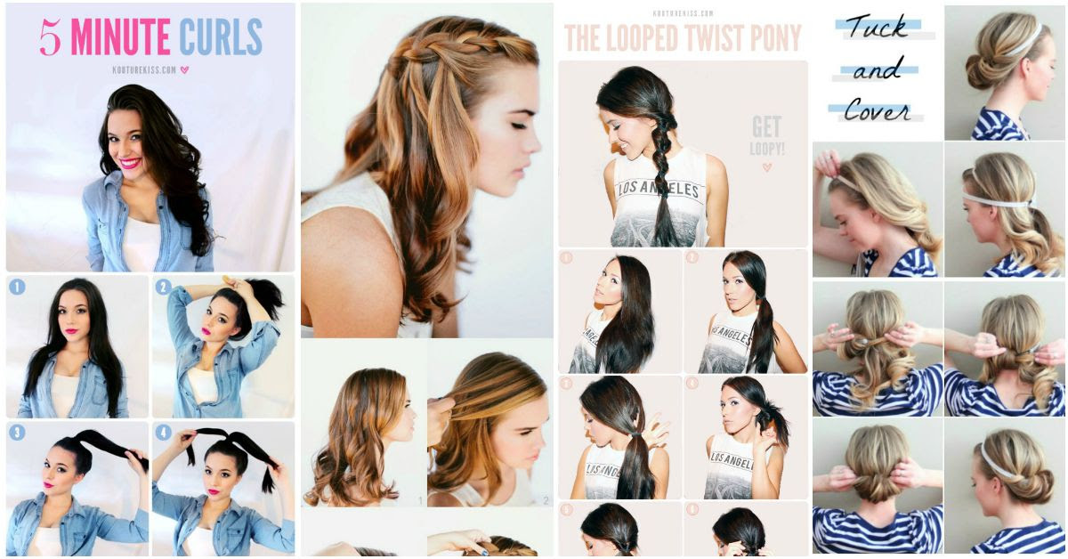 20 Gorgeous 5-Minute Hairstyles to Save You some Snooze ...