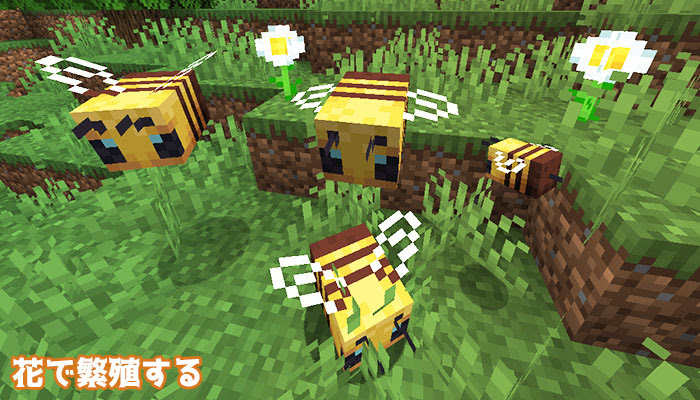 ミツバチのスポーン地域や習性 ハチミツの採取方法は マイクラ新mob マイクラモール