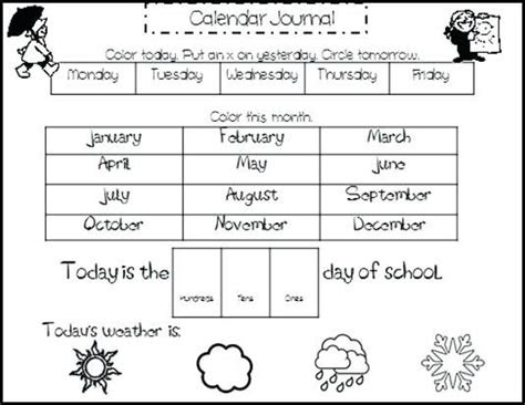  calendar worksheets for kids kindergarten calendar worksheets the