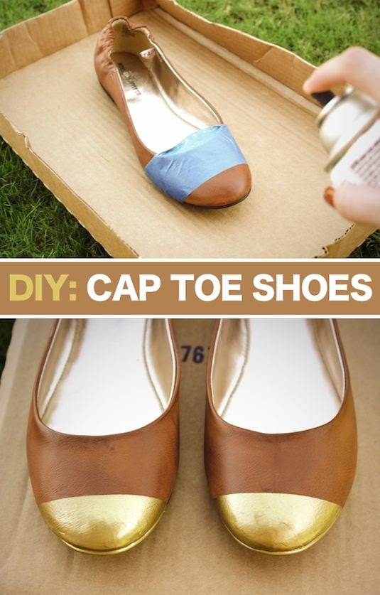 Make Your Own Cap Toe Flats - DIY