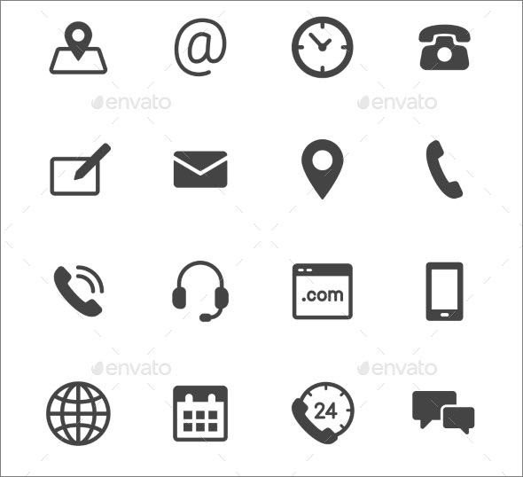 Icones pour curriculum vitae - laboite-cv.fr
