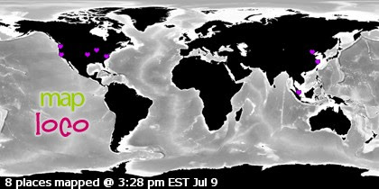 Locations of Site Visitors