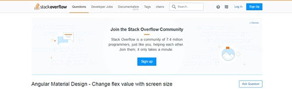 Angular Material Design - Change Flex Value