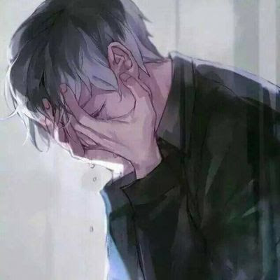 伤感动漫头像男生哭泣高清失恋失落的伤感哭泣动漫男生头像 男生头像 美头网