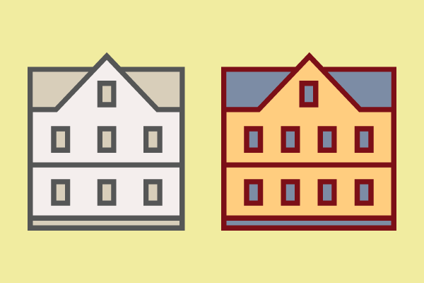 アパート 街 建物系イラスト専門サイト Town Illust