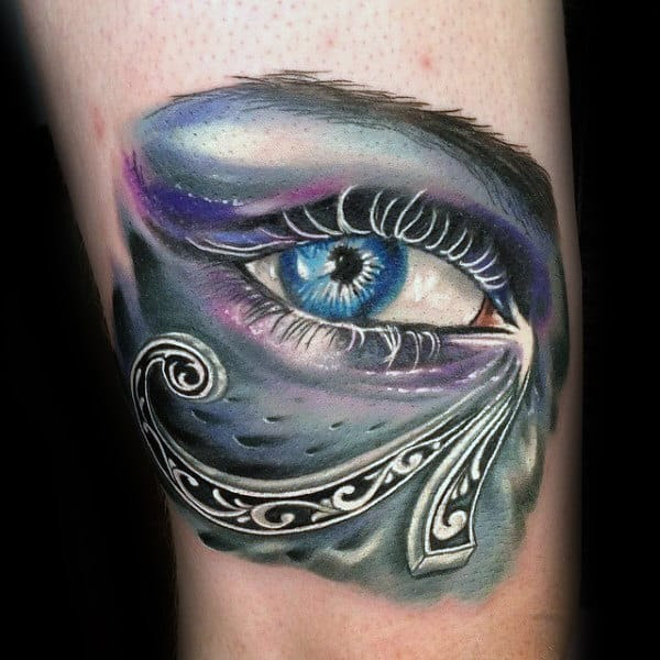 50 Eye Of Horus Tattoo Designs For Men Egyptian Hieroglyph Ink