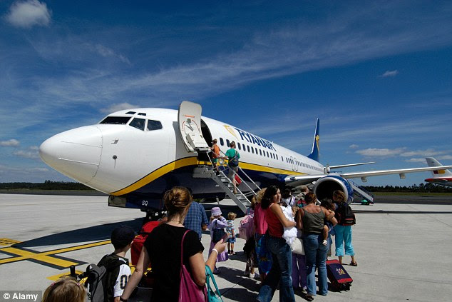Out of favour: Holidaymakers rank other airlines higher than Ryanair for value for money