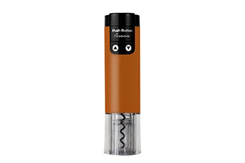 Metrokane 6418 Rabbit Push Button Electric Corkscrew, Mango