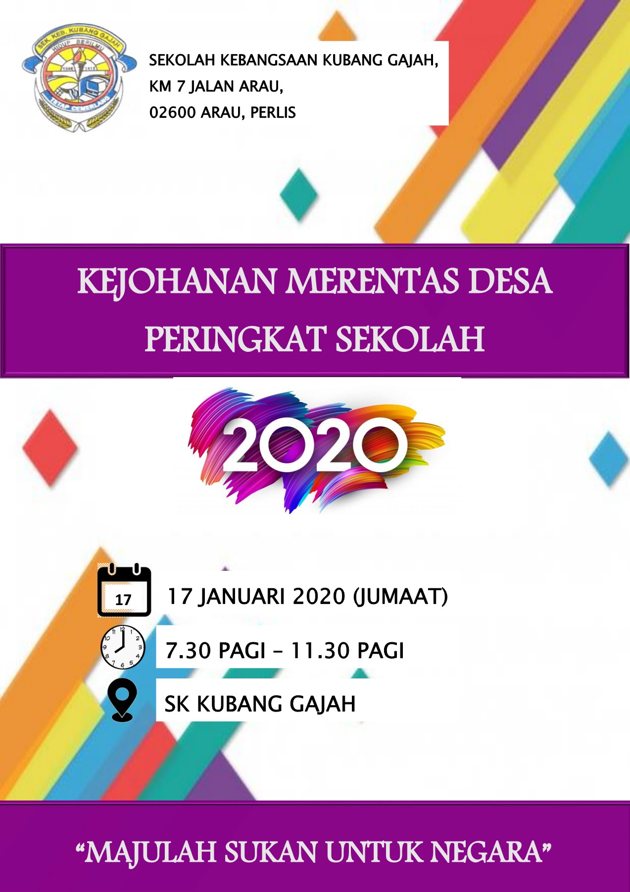 BUKU PROGRAM KEJOHANAN MERENTAS DESA PERINGKAT SEKOLAH