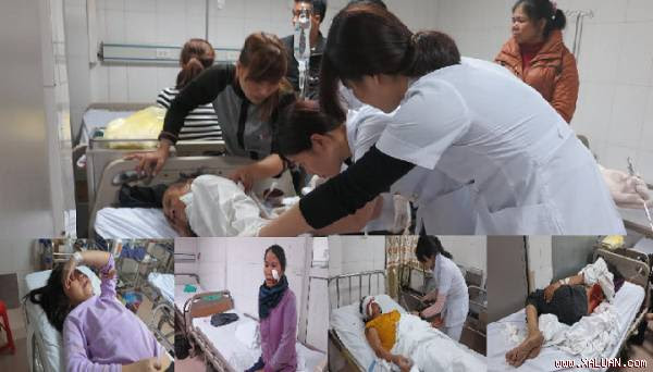  Nhiều hành khách bị thương được cấp cứu tại Bệnh viện đa khoa 115 Nghệ An