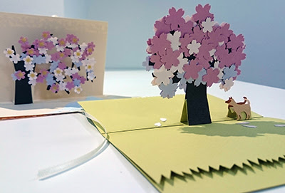 駒沢校体験教室 桜のカード Papeterie
