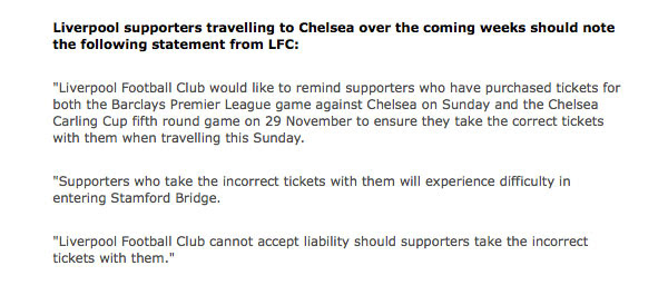 Liveprool ticket warning