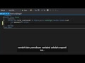 Pemrograman Basic - 09. Mendeklarasikan Variable dan Constants