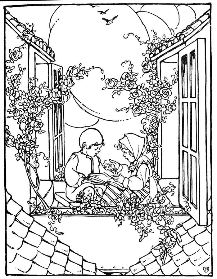 free old fashioned coloring pages download free clip art