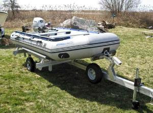 trailex trailer for zodiac style inflatable boats: the