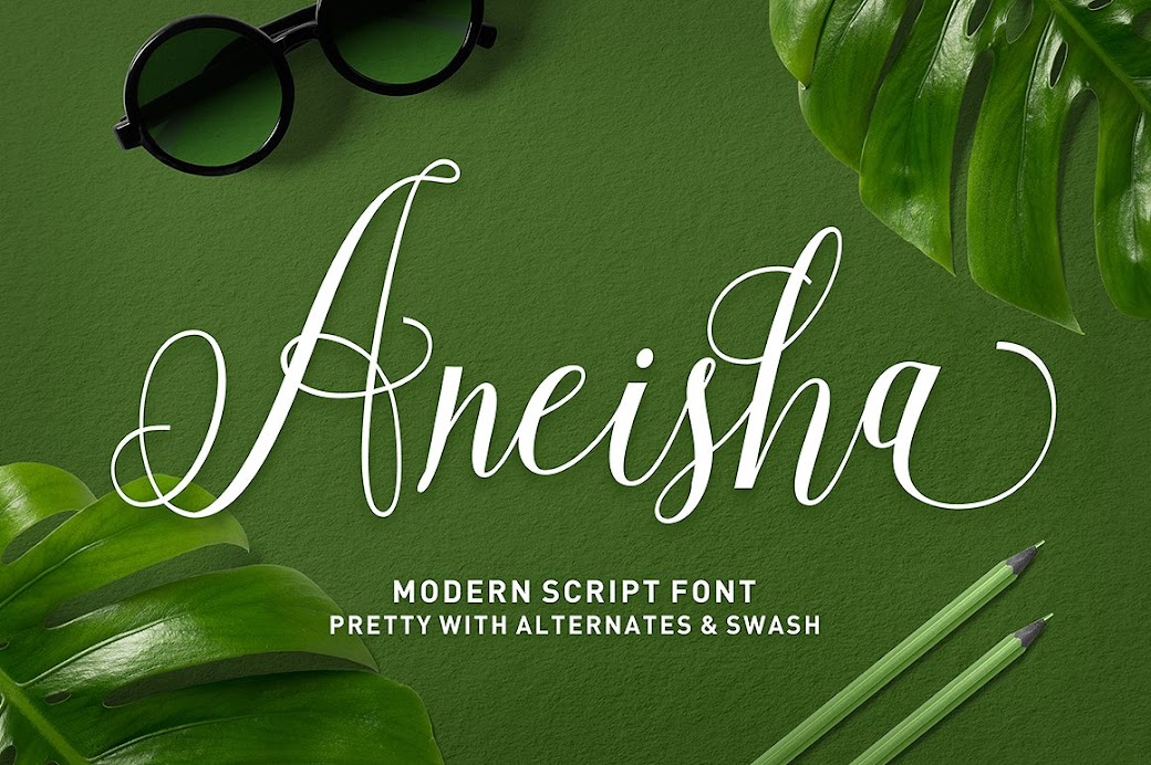Crella Shruti Ttf Font Free Download Aneisha ScriptScript Compatible with Cameo Silhouette Studio, Cricut and other cutting machines for any crafting projects.