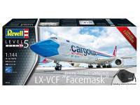 Revell 1/144 Boeing 747-8F CARGOLUX LX-VCF 'Facemask' (03836)  - i0