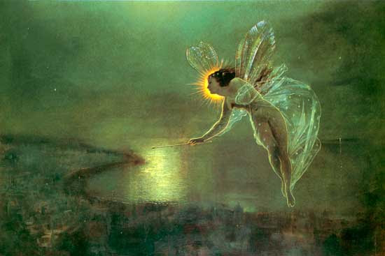 Fairy, Spirit of the Night, John Atkinson Grimshaw