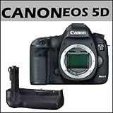 Canon EOS 5D Mark III 22.3MP Full Frame CMOS w/ 1080p Full-HD Video Mode Digital SLR Camera (Body) + Canon BG-E11 Battery Grip for EOS 5D Mark III Digital Camera