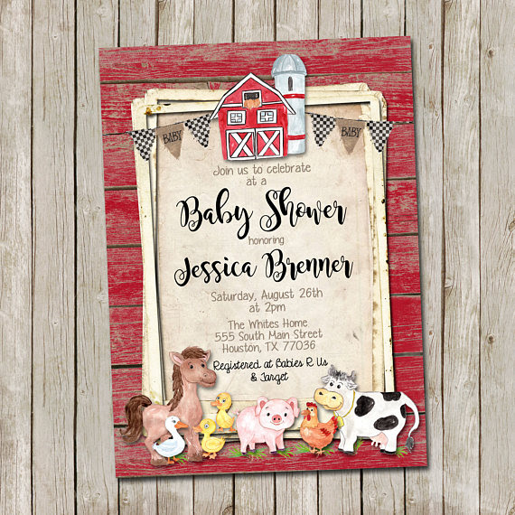 Farm Animals Baby Shower Ideas - Baby Shower Ideas ...