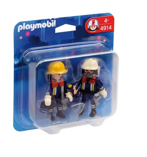 Playmobil - 4914 - Jeu de construction - Playmobil Duo Pompiers