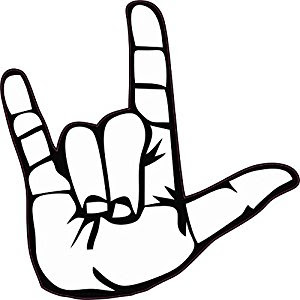 Download I Love You Sign Language Clipart | Free download on ClipArtMag