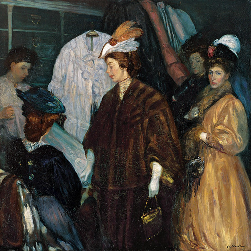 William Glackens - The Shoppers [1907–08] by Gandalf's Gallery