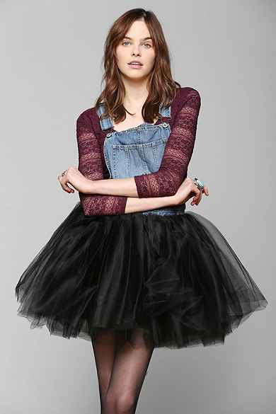 Urban Renewal Tulle-Skirt Overall Dress