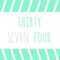 Thirty. Seven. Four.