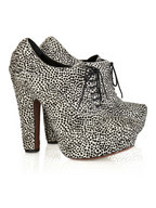Alaïa Lace-up calf hair pumps