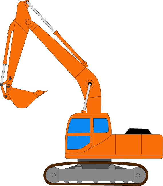トラスト 建設用フリーイラスト フリーcadデータ 建設機械1
