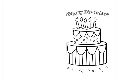 Here are some free printable birthday card coloring pages, you can choose your favorite and . 10 best printable birthday cards to color printableecom