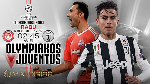 Prediksi Bola : Olympiakos Vs Juventus , Rabu 06 Desember 2017 Pukul 02.45 WIB